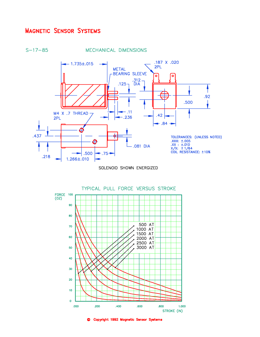 Open C-Frame Pull Type Solenoid S-17-85, Page 2